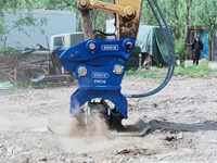 Compacteur vibrant hydraulique EDDIE modèle FVC10 avec une puissance d'impact de 80 kN pour la construction