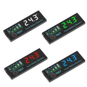 Voltmètre DC 7-55V Testeur de tension Indicateur lumineux LED HD Voltmètre 3S-12S pour batterie acide/batterie lithium-ion Affichage de la puissance - Product Image 6