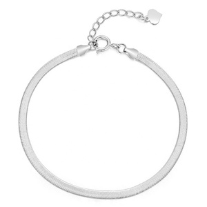 Collier chaîne de vie classique en argent <span class=keywords><strong>sterling</strong></span> 925 massif plaqué or 18 carats et bracelets tennis serpent plat en forme de lame de <span class=keywords><strong>scie</strong></span> – Vente en gros - Product Image 4