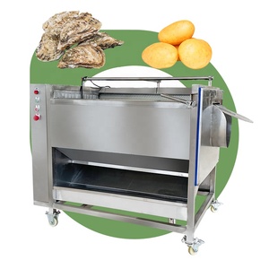 Vegetable Fruit Onion Peel Wash Dry Roller Cassava-root-peeler Ginger Wash Machine and Peal with Brush