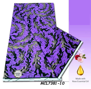Nuevo Modelo Africano de Tela de Cera Grand Ankara de Alta Calidad con Estampado Satinado, 6 Yardas - Product Image 2