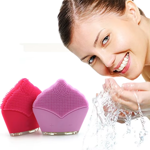 Brosse nettoyante pour le visage en silicone imperméable, rechargeable par USB, exfoliant pour un nettoyage en profondeur, nettoyeur de pores pour le visage et le corps - Product Image 1