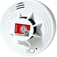 Detektor Kebakaran Fotoelektrik Plastik Bersertifikasi CCC Alarm Independen Properti Sewa Komersial Kabinet Distribusi OEM