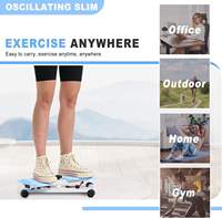 Disque de rotation de taille silencieux à double pédale et double axe pour usage domestique, avec corde de traction à rebond et équipement d'exercice pour la taille