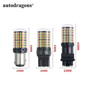 Ampoule CANBUS sans erreur 3014 168smd 1157 Bay15d T20 7443 T25 3157, double couleur, clignotant et feu stop, pour voiture - Product Image 6