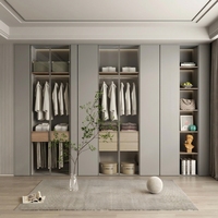 Armoire de chambre à coucher moderne de luxe, mobilier de chambre classique, grande capacité de rangement pour dressing