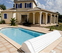 Fabriqué en Chine couverture de piscine électrique avec personnalisé lattes