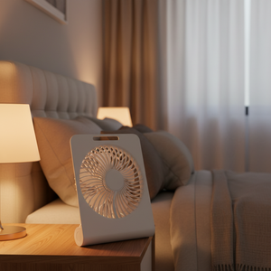 Ventilador de Circulación Recargable Amarillo para Coche, Escritorio y Mesa, Solo Disponible en Línea - Product Image 1