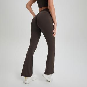 Ropa deportiva OEM Mujeres Scrunch Butt Leggings Comodidad Suave Secado rápido Ligero Yoga Pierna Flare Pantalones - Product Image 3