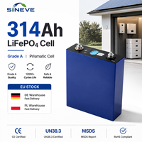 Cellule prismatique LiFePO4 CORNEX Grade A 3.2V 314Ah, 12000 cycles profonds pour systèmes solaires hors réseau, VR, maison, ESS, stock local UE, vente en gros en vrac