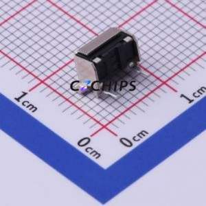 TA2-31W-V-T/R Tactile Switch SMD Switch Single Pole Single Throw Rectangle Button Horizontal Mount 50mA - Product Image 2