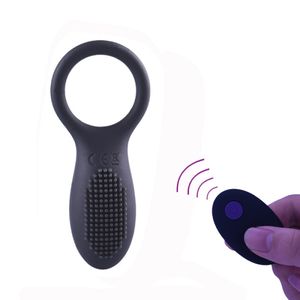 Heiße 10 Frequenz Männer vibrierenden Penis ring mit Frauen G-Punkt Klitoris Stimulator Sexspielzeug - Product Image 6