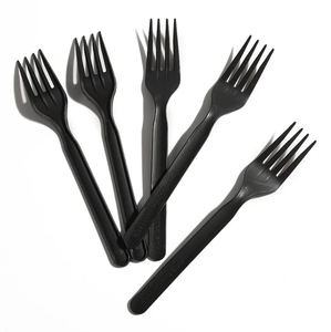 Chất Lượng Cao PLA Phân Hủy Sinh Học Dao Kéo Flatware Set Thân Thiện Với Môi Dùng Một Lần Dĩa Từ Thượng Hải Vật Liệu Nhựa - Product Image 2