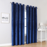 Rideaux occultants élégants DaiRui pour décoration intérieure, rideaux de fenêtre en velours occultant, rideaux en velours doux pour salon, vente en gros