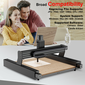 Twotrees ttc450 Router 120W CNC mô-đun có thể thay thế đầu <span class=keywords><strong>laser</strong></span> độ chính xác cao 18.1*18.1*3.1 inch Kích thước máy khắc CNC - Product Image 5