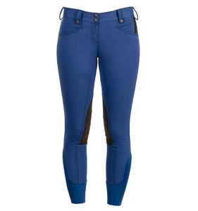 Culotte extensible à 4 sens pour cheval pour femmes, pantalon d'équitation avec siège complet en silicone - Product Image 1