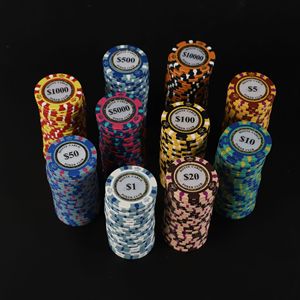 <span class=keywords><strong>Jetons</strong></span> de <span class=keywords><strong>Poker</strong></span> de Casino en Argile de 14g, Couronne, avec Autocollants Logotés Imprimables et Conçus sur Mesure - Product Image 6