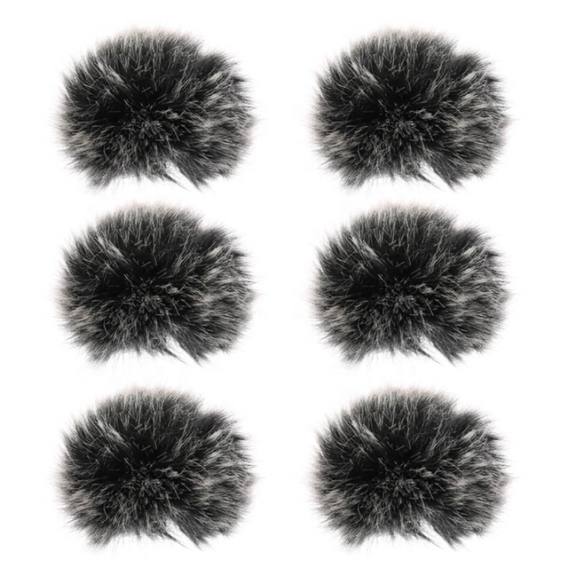 Furry Windscreen Muff Wind Cover Foam Filter Sponge Microphone Windproof Cover for Clip-on Lapel Mic Wholesales