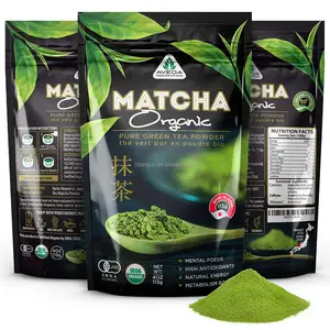 2022 livraison directe OEM 100% poudre de thé vert amincissant en vrac biologique Matcha pour la cuisson du thé et des boissons au meilleur prix d'usine