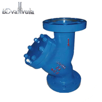 Filtre Y-strainer en fonte ductile à brides DN15-DN600 PN16 SS201/SS304 ISO9001 pour eau potable, eaux usées, eau de mer Modèle GL41H-16