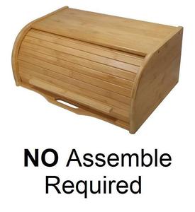 Contenedor de pan de bambú con <span class=keywords><strong>tapa</strong></span> enrollable clásica <span class=keywords><strong>grande</strong></span> de madera personalizada de fábrica, organizador de mostrador de cocina para mostrador de cocina, caja de pan - Product Image 5