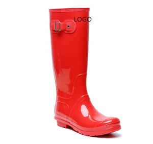 סיטונאי אופנה יצרן וולינגטון עמיד למים gumboot pvc גשם מגפי נשים - Product Image 2