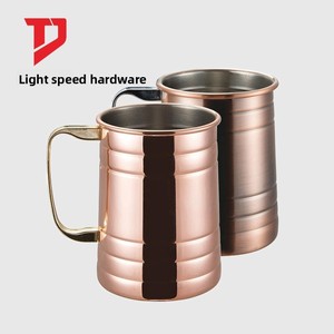 Vente chaude transfrontalière : Chopes à bière, verres à <span class=keywords><strong>cocktail</strong></span> et verres à vin en acier inoxydable plaqué <span class=keywords><strong>cuivre</strong></span> - Product Image 3