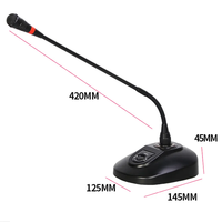 D120 professionnel cardioïde XLR connecteur condensateur col de cygne Microphone pour la diffusion d'événements de scène de conférence de bureau