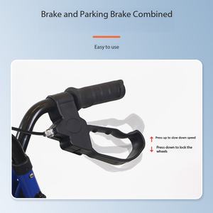 Déambulateur pliable pour personnes âgées avec panier de courses, déambulateur manuel, chariot stable et léger - Product Image 6