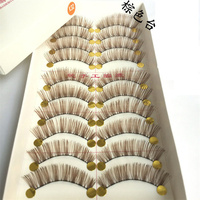 10 pasang/tray Bulu Mata Coklat Alami Transparan Ringan Nyaman Dipakai Harga Grosir Produsen Makeup
