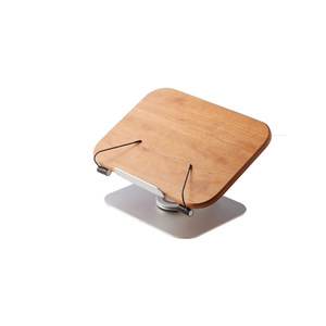 Adjustable Solid Wood Book Stand <strong>Custom</strong> Natural Wooden Book Holder Folding <strong>Metal</strong> <strong>Bookshelf</strong> Tablet Computer <strong>Bracket</strong> Display Rack - Product Image 1