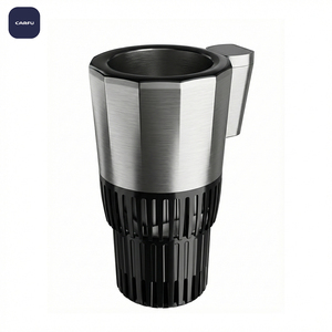 Source Factory Intelligent 24V Car Hot and Cold Cup AC-8700 ABS Metal <b>Portable</b> Small Refrigerator - Product Image 1