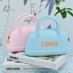 Pochette de voyage personnalisée en silicone pour pinceaux de maquillage avec fermeture éclair et poignée pratique – Prise en charge du logo personnalisé - Product Image 2