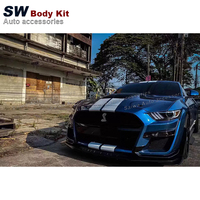 Parachoques Delantero de Fibra de Vidrio Estilo GT500 para Ford Mustang 2018-2021, Piezas de Carrocería
