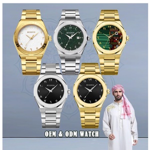 Reloj de Cuarzo de Lujo para Hombre Besseron con Caja de Acero Inoxidable Personalizada OEM y Correa de Goma, Movimiento Japonés, Números Árabes - Product Image 5