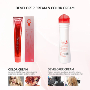 Crema Colorante per Capelli Premium 80ml di Design Cinese, <span class=keywords><strong>Permanente</strong></span> a Basso Contenuto di <span class=keywords><strong>Ammoniaca</strong></span>, Copre i Capelli Grigi, Uso Professionale alla Moda - Product Image 2