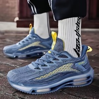 Chaussures de course légères et sportives pour hommes, en mesh, à lacets, taille 46, semelle extérieure en TPU confortable, flexibles, tendance, pour les voyages et les occasions décontractées, toutes saisons