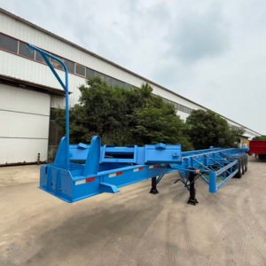 Giá Thấp Xương 40ft 50T Thép Vận Chuyển <span class=keywords><strong>Container</strong></span> <span class=keywords><strong>Chassis</strong></span> 2 Trục Trailer Bán Cho Bán Xe Tải Rơ Moóc - Product Image 5
