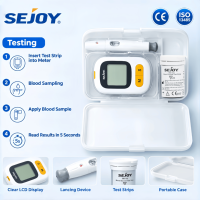 SEJOY Glucomètres numériques personnalisés sans codage pour équipement médical