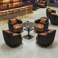 Ensemble de table et de chaises de bar à manger musical pour cafés, restaurants occidentaux, ensembles de meubles commerciaux pour bar