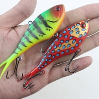 Leurre de pêche VIB souple 130mm 60g, lumineux UV, queue bifurquée, en TPR, pour thon en eau de mer, avec vibration au plomb