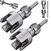 Fileteuse électrique pour tuyaux, filetage interne/extérieur, 4/6 branches, tuyau PPR 1/2+3/4, acier au carbone universel, outil de filetage à tige hexagonale