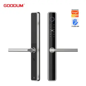 6-in-1 Keyless Entry Door Lock Touch Screen Fingerprint Password Door Lock Waterproof Digital Door Lock With Built-in WiFi