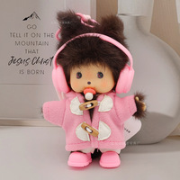 Ventes d'usine – Nouvelle poupée en peluche Monchhichi Bebichichi Kawaii japonaise, animal en peluche de dessin animé, porte-clés, petit pendentif