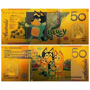 5 Tipi di Banconote Anime Blu <span class=keywords><strong>Y</strong></span> Placcate in Oro 24K per Regali - Product Image 5