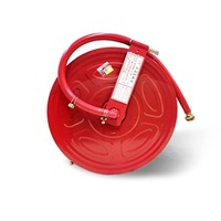 Enrouleur de tuyau d'incendie 20/25 mètres en acier inoxydable, boîte d'incendie, équipement portable pivotant de sauvetage autonome Carlwhip JPS0.8-1925
