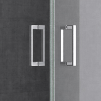 2024 prix usine sans cadre 2 côtés porte pivotante cabine de douche haute qualité 6mm conception normale salle de douche carrée complète