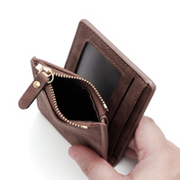 Portefeuille léger en PU, finition mate, pour homme, style court, pliable, best-seller transfrontalier