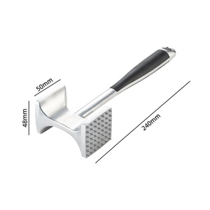 Marteau tende-viande en métal double face robuste, outil de cuisine durable pour hôtels, maisons et restaurants - Product Image 1