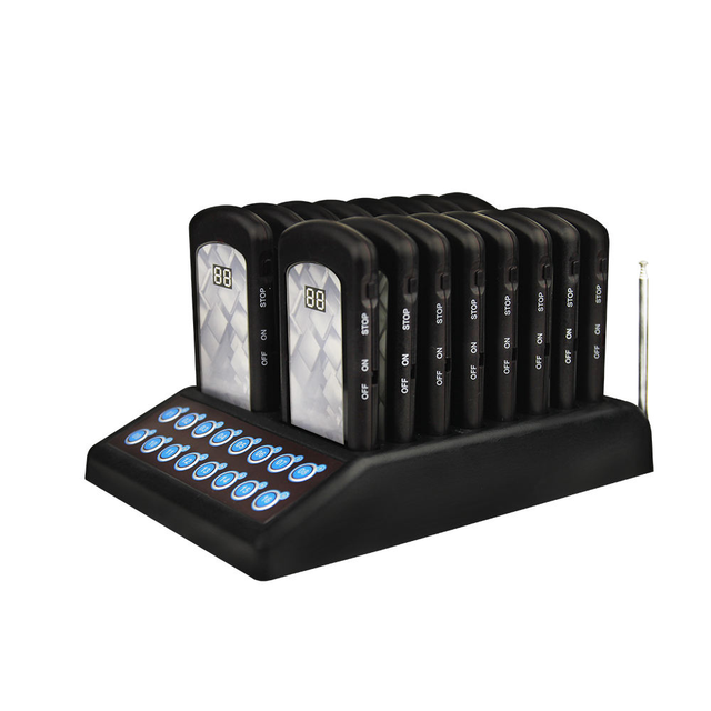 CTP300 Wireless Restaurant Coaster Pager System Hand Receiver Waiter Calling System for Cafe Hotel Service Paging Equipment